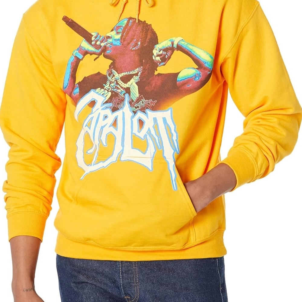 Yellow Graphic Hoodie